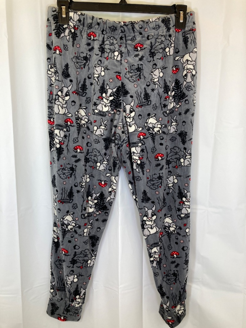 Disney Thumper 3pc Pajamas Sz L 12/14 Top Pants Socks Gray Cream New w/o Tags - Picture 4 of 10